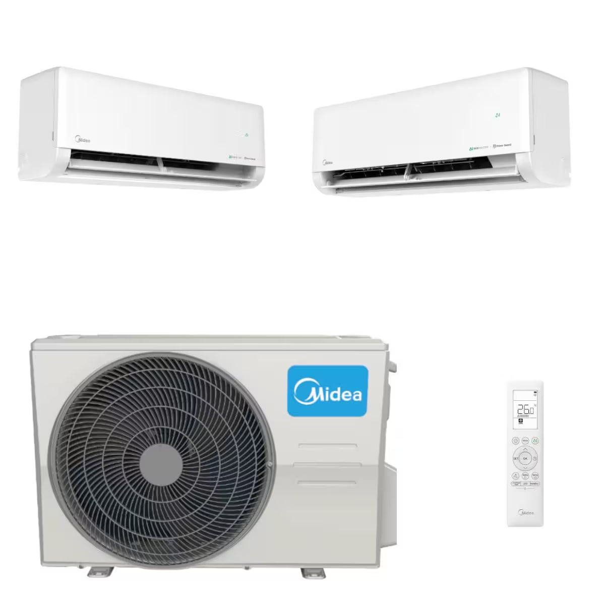 Midea Solstice 1218 Duo Split Klimaanlagen Set Weiß - Midea Deutschland